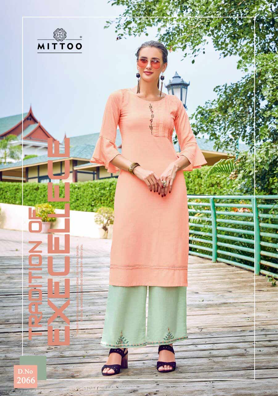 Mittoo Panghat Vol-10 Rayon Palazzo Kurti Sets Mittoo Panghat Vol-10 Rayon Palazzo Kurti Sets